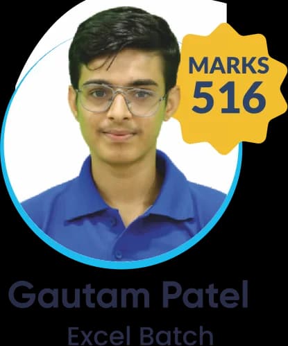 Gautam Patel (Excel Batch) scored 516 marks in NEET 2025 at Aayam Career Institute, Indore