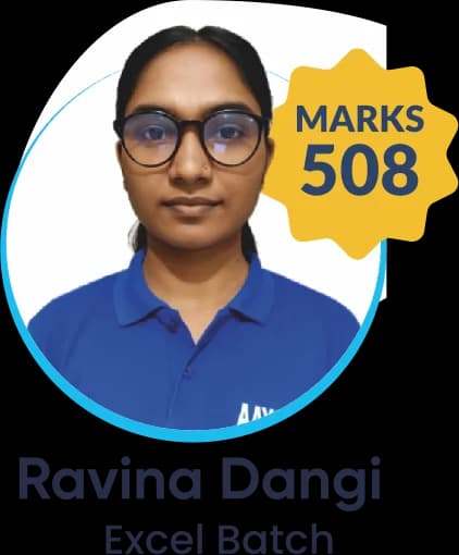 Ravina Dangi (Excel Batch) scored 508 marks in NEET 2025 at Aayam Career Institute, Indore