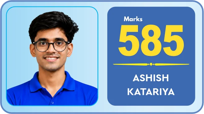 Ashish Katariya scored 585 marks in NEET 2026 at Aayam Career Institute, Indore