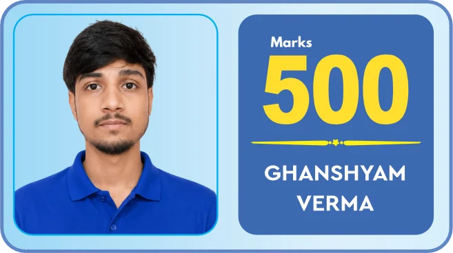 Ghanshyam Verma scored 500 marks in NEET 2026 at Aayam Career Institute, Indore