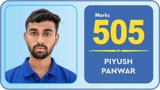 Piyush Panwar scored 505 marks in NEET 2026 at Aayam Career Institute, Indore
