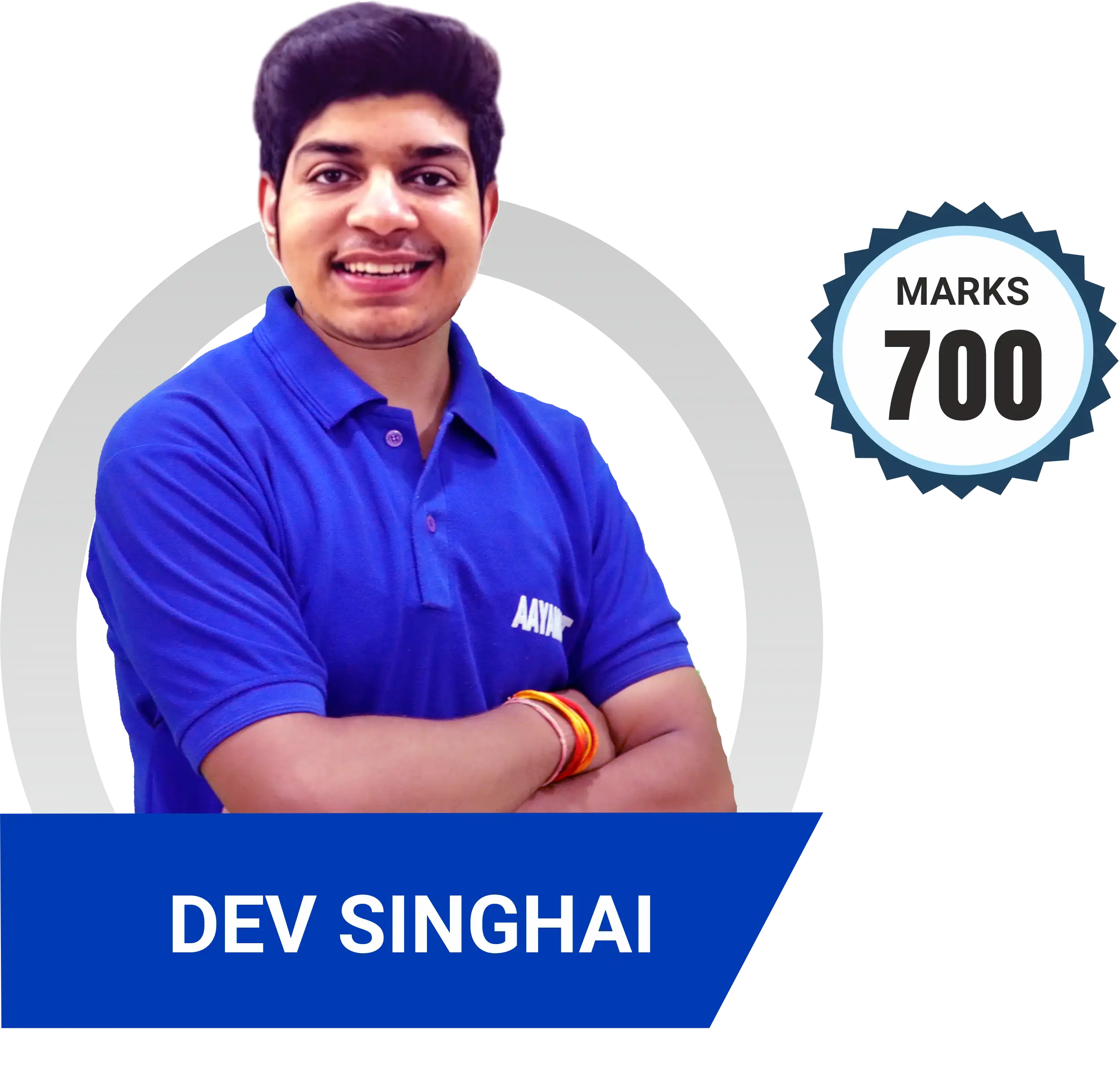 Dev Singhai scored 700 marks in NEET 2023 at Aayam Career Institute, Indore