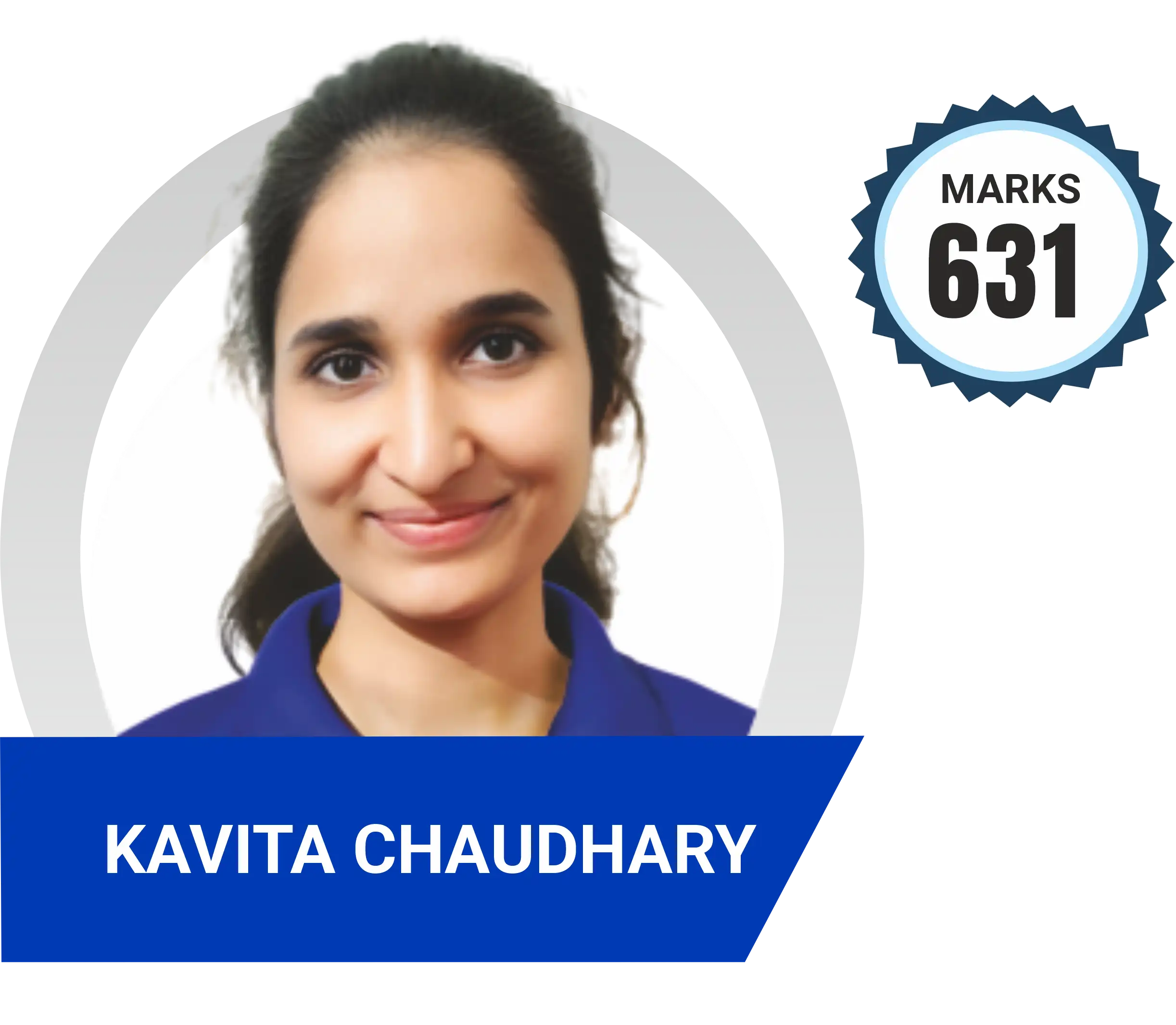 Kavita Chaudhary scored 631 marks in NEET 2023 at Aayam Career Institute, Indore