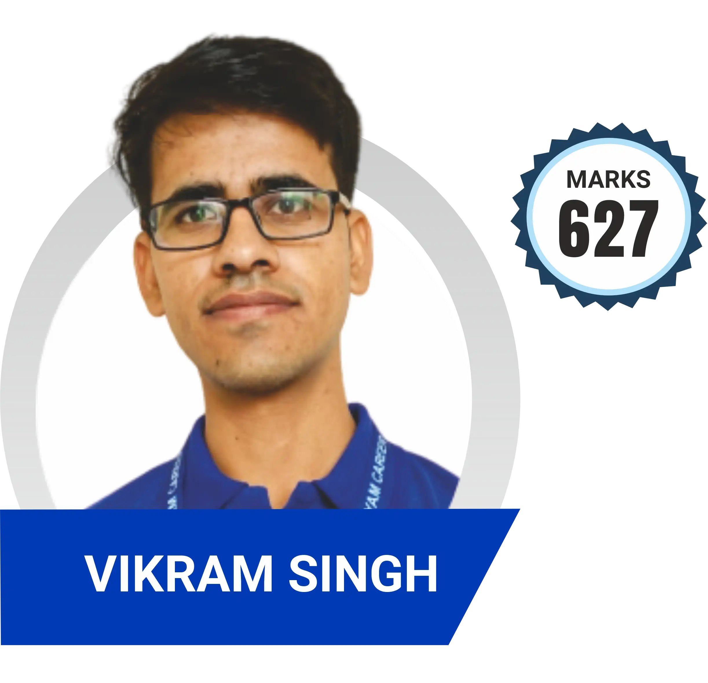 Vikram Singh scored 627 marks in NEET 2023 at Aayam Career Institute, Indore