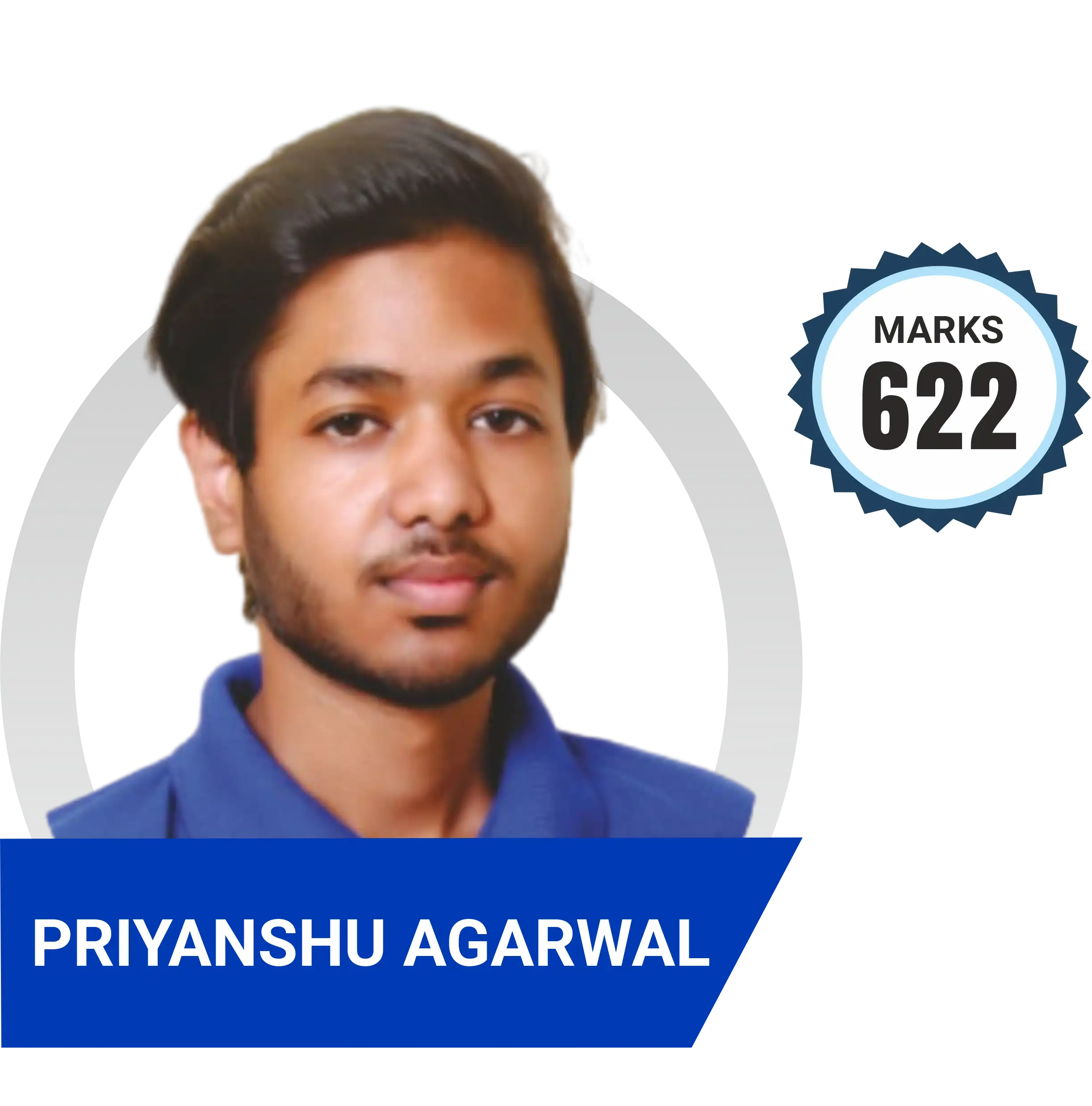 Priyanshu Agarwal scored 622 marks in NEET 2023 at Aayam Career Institute, Indore