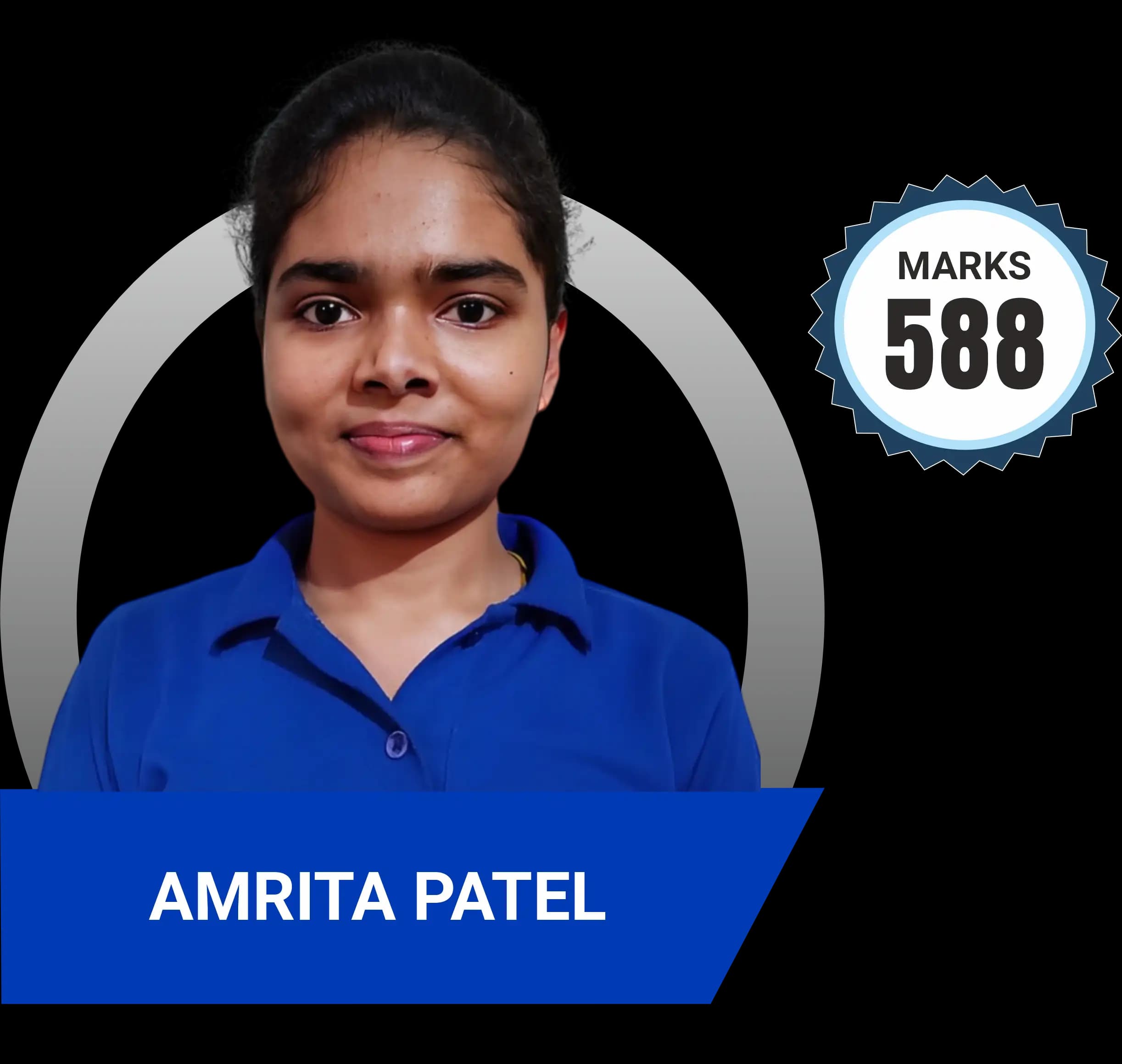 Amrita Patel scored 588 marks in NEET 2023 at Aayam Career Institute, Indore