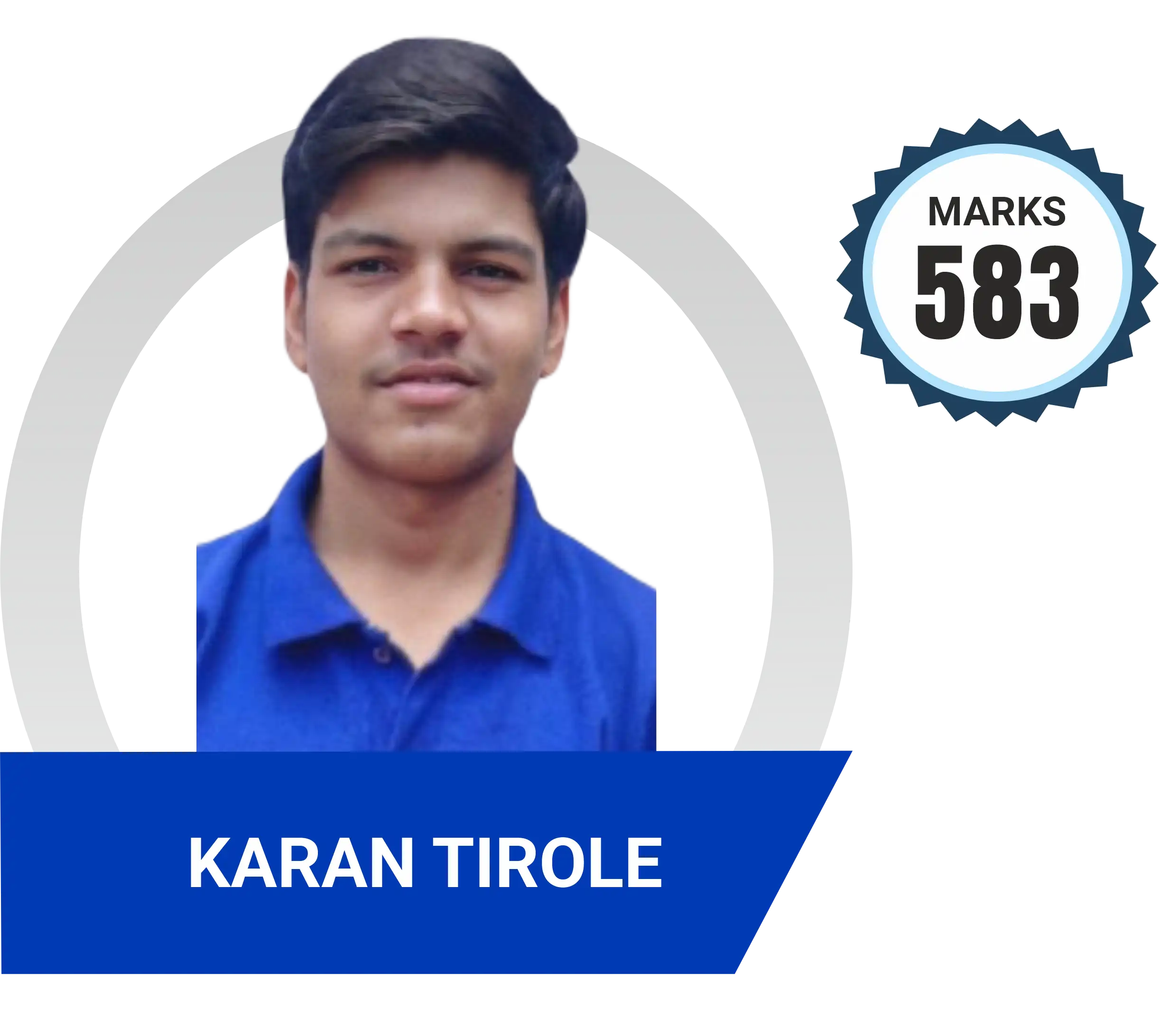 Karan Tirole scored 583 marks in NEET 2023 at Aayam Career Institute, Indore