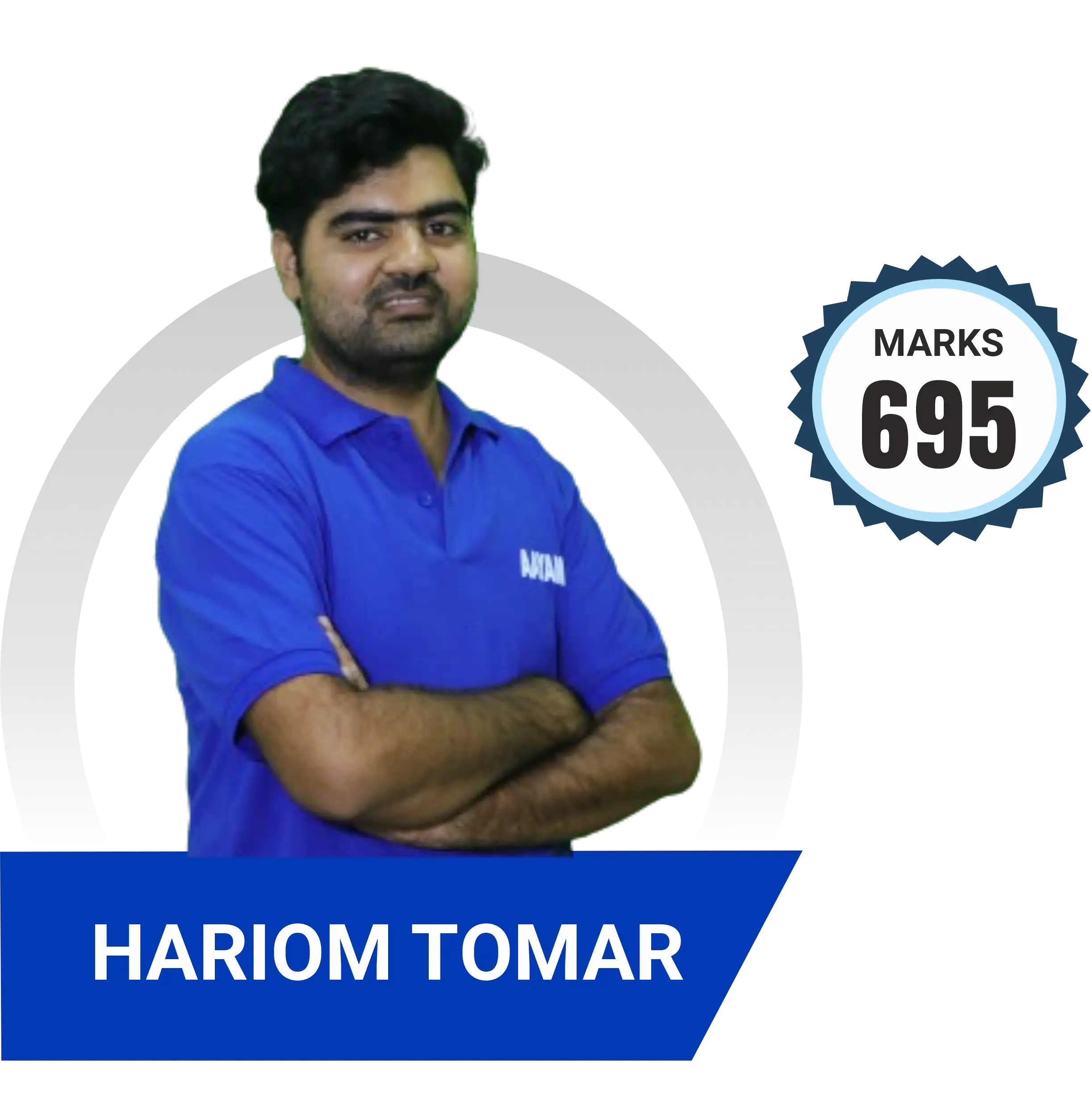 Hariom Tomar scored 695 marks in NEET 2024 at Aayam Career Institute, Indore